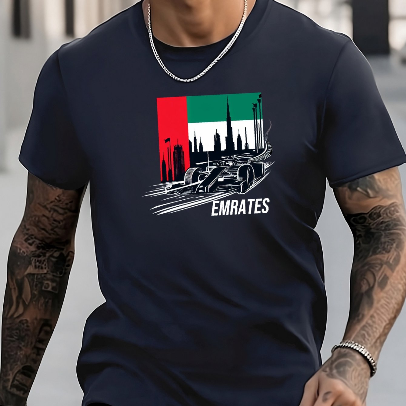 Colorful Pattern Print Men's Graphic Active T shirt