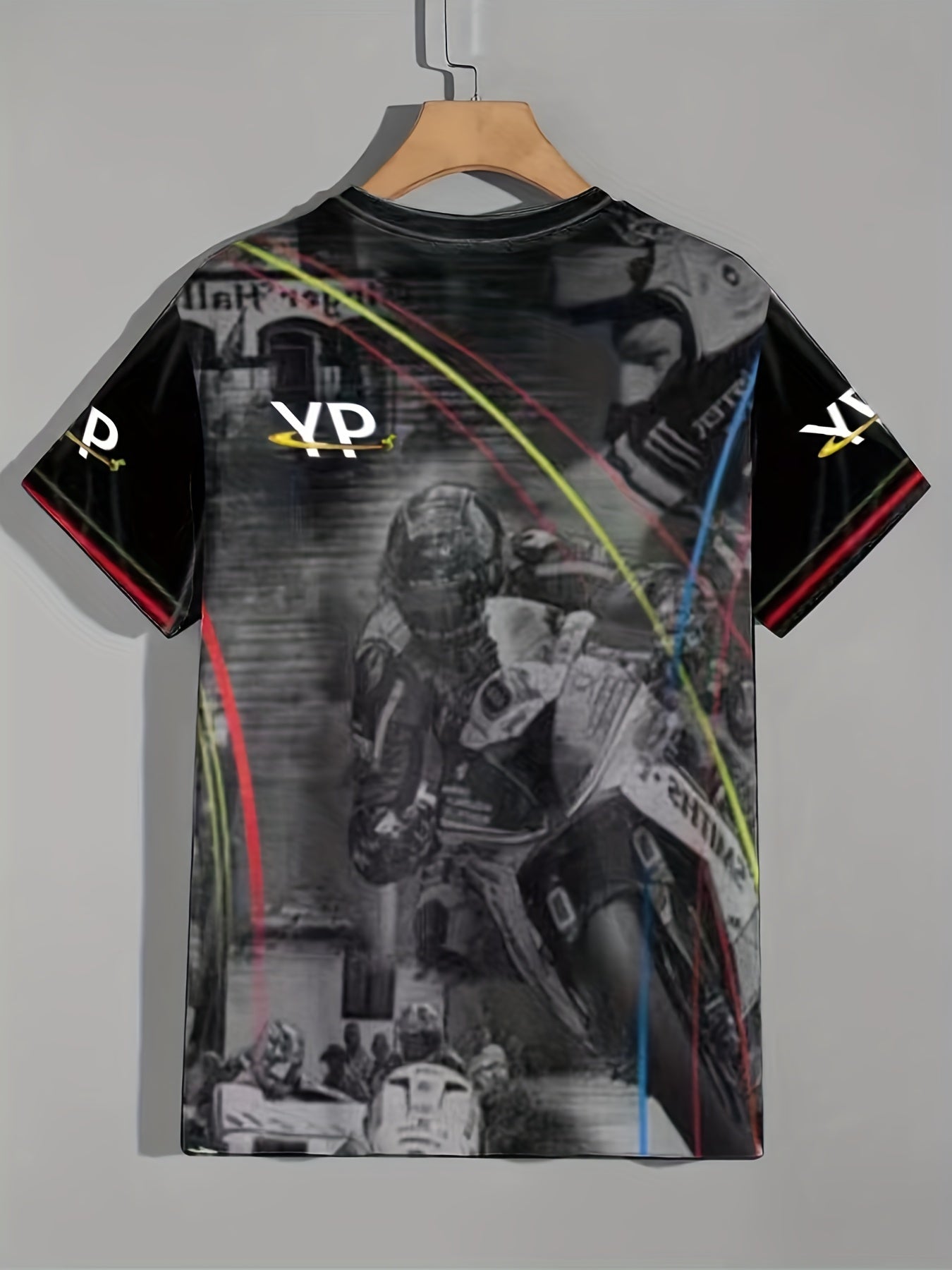 Vintage Motorcycle Graphic Tee 3D Print Breathable Active T-shirt