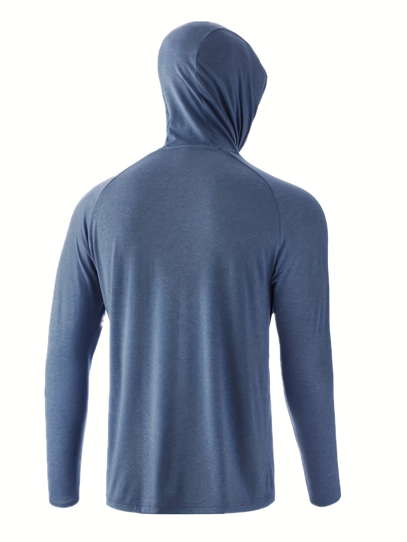 Men's Sun Protection Hoodie Active Stretch Rash Guard Long Sleeve