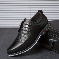 Men's Round Toe Lace Up Dress Shoes Non Slip Formal Shoes