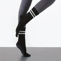 Women's Striped Yoga Socks Non slip Sports Socks for Running Pilates