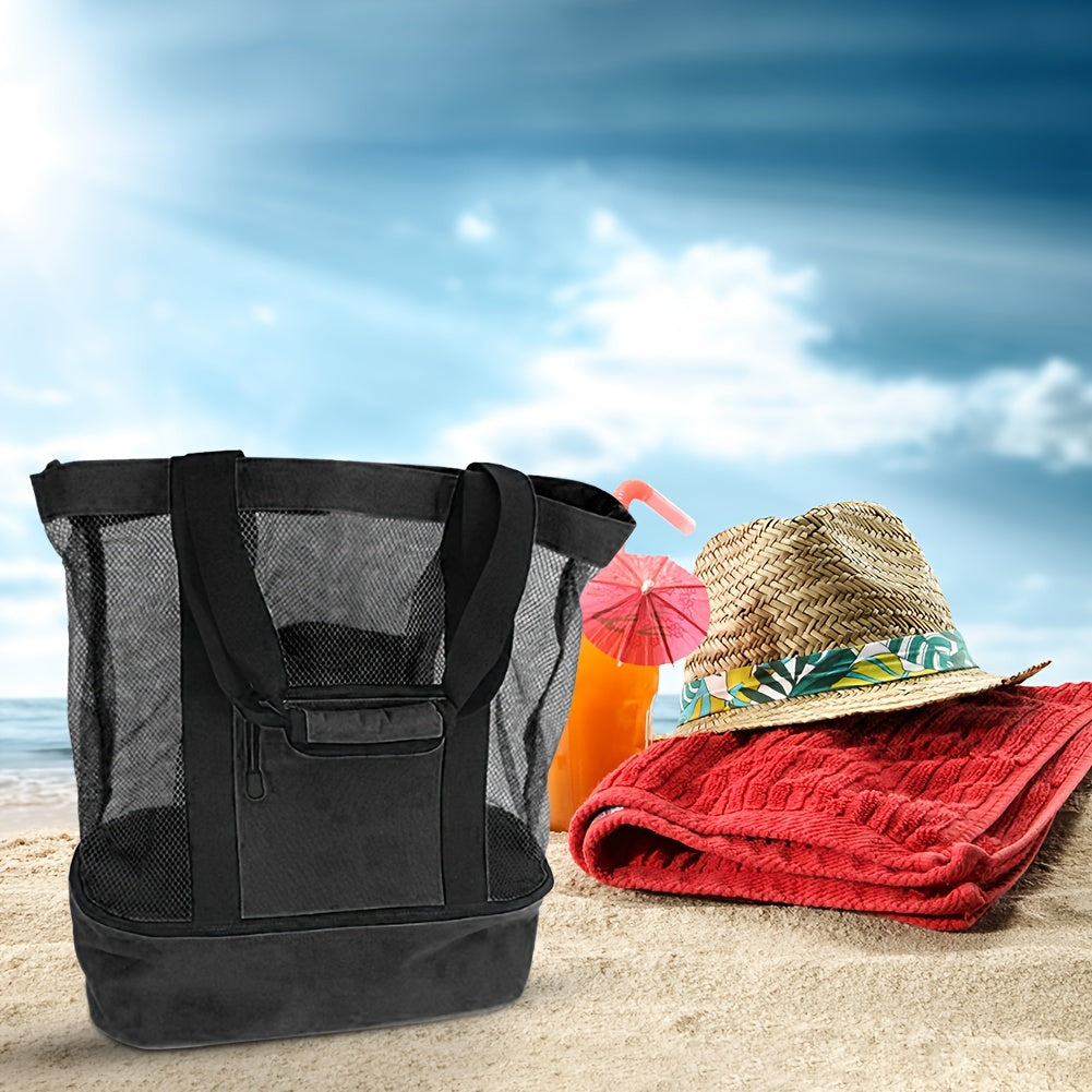Insulated Mesh Bag Multifunctional Cooler for Outdoor Beach Picnic
