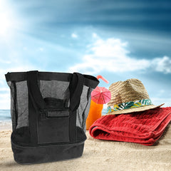 Insulated Mesh Bag Multifunctional Cooler for Outdoor Beach Picnic