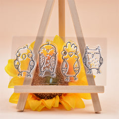 Transparent Silicone Stamp Bird Figure Stamp
