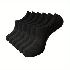 6 pairs Breathable Anti Slip Men's No Show Socks