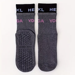 Sporty Yoga Socks Non Slip Sweat Absorption Casual Mid Calf Socks