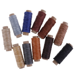 50m 1968inch Leather Sewing Flat Waxed Thread 150D