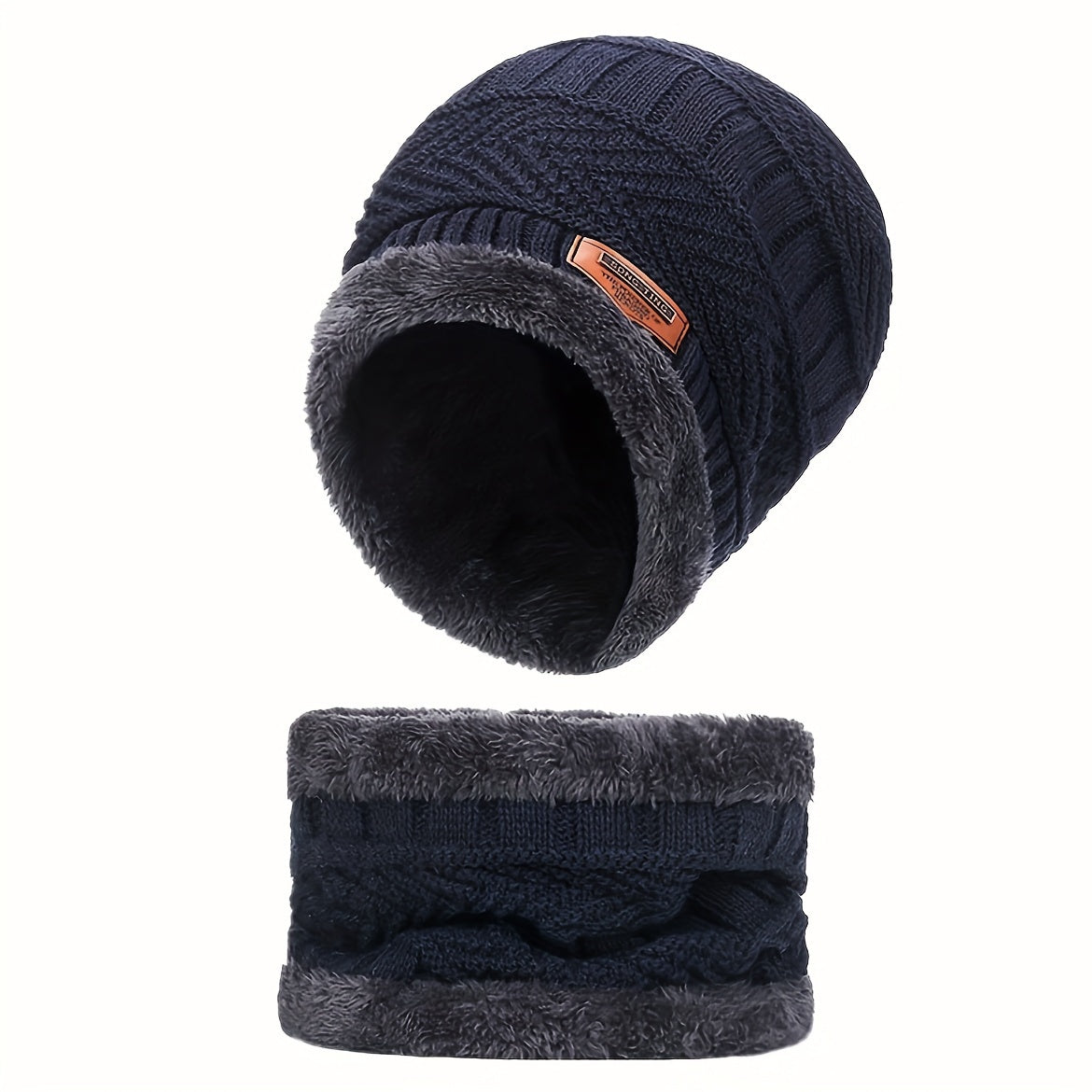 Winter Warm Beanie & Scarf Set for Outdoor Activities