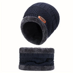 Winter Warm Beanie & Scarf Set for Outdoor Activities