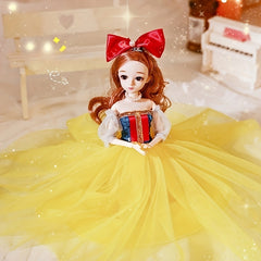 Princess Wedding Dress Model for Girl with Crown Veil Bow