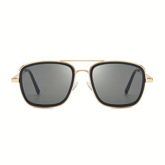 Men's Steampunk Sunglasses UV400 Copper Frame Eyewear with Case