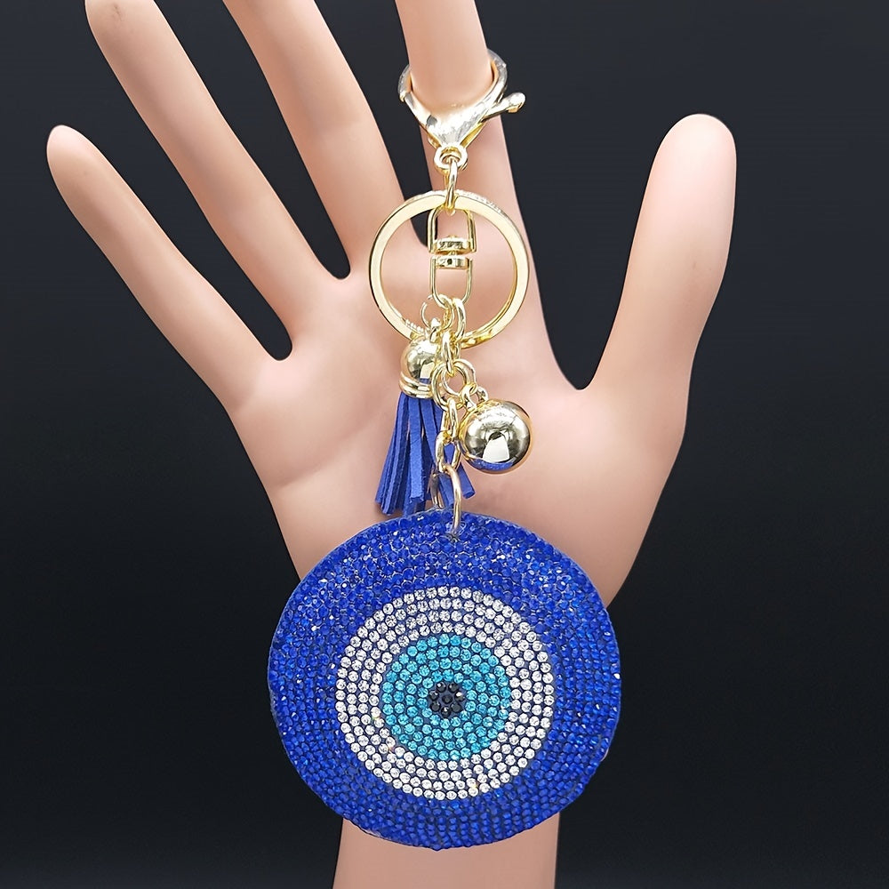 Vintage Turkey Crystal Keychain Bag Charm