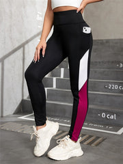 Breathable Mesh Sports Leggings with Phone Pocket for Women