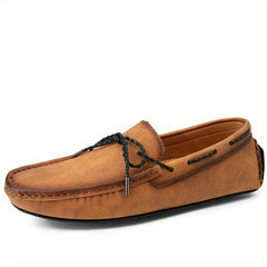 Men's Comfy Slip On Loafer Shoes Lightweight Flat Driving Shoes