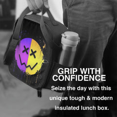 Pattern Insulated Lunch Bag Portable Reusable Cooler for Office Picnic Outdoor