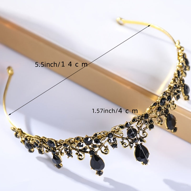 Rhinestone Baroque Crown Hairband Headband Party Favor Decorations