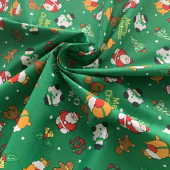 Large Christmas Cotton Cloth DIY Fabric for Patchwork