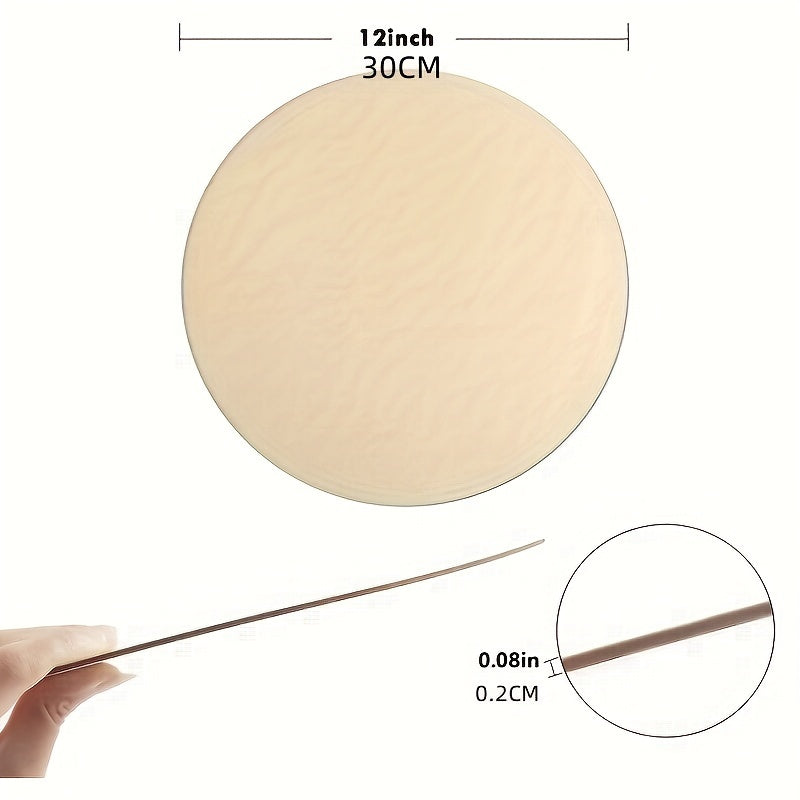 30 48cm Wood Circles for Crafts 5pcs DIY Wooden Blanks for Christmas Projects
