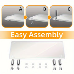 Acrylic Transparent Monitor Bracket for Home and Office Use