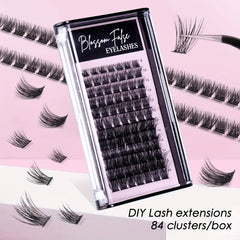 False Lash Extension Individual Cluster Lashes DIY Kit