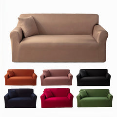 Non-slip Elastic Sofa Slipcover, Solid Couch Cover Furniture Protector