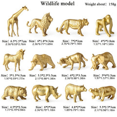 12pcs Mini Wildlife Animal Figures Set PVC Jungle Safari Playset
