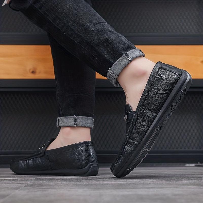 Men's Moc Toe Loafer Shoes Slip On Driving Shoes Men's Shoes