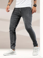 Slim Fit Jeans Men's Casual Street Style Denim Pants