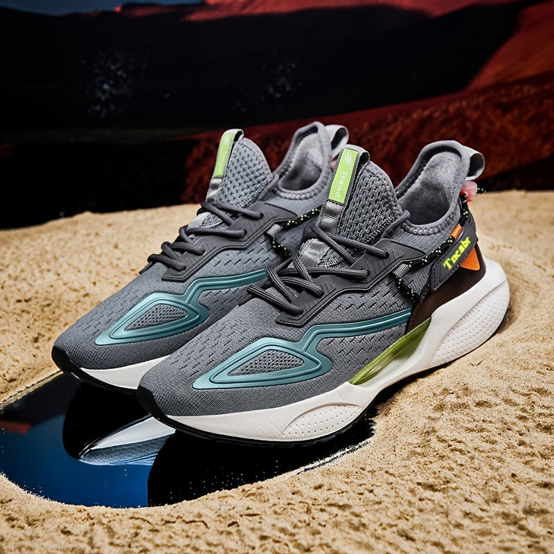 Men's Air Cushion Grey Running Shoes