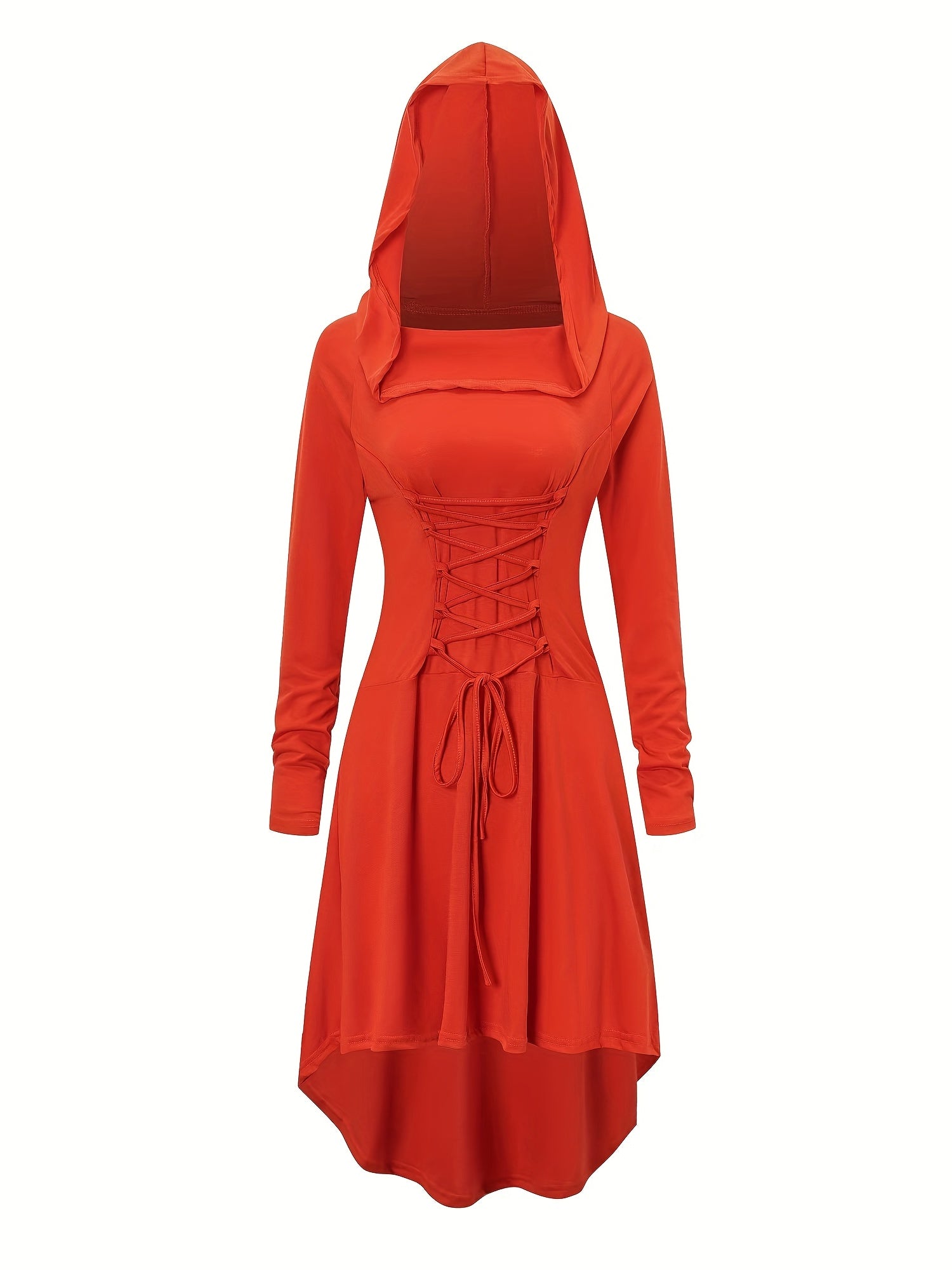 Long Sleeve Hooded Cosplay Dress Halloween Party Dress Women's Clothing