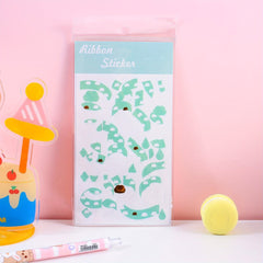 Ribbon Love Ribbon Laser Sticker Waterproof DIY Sticker