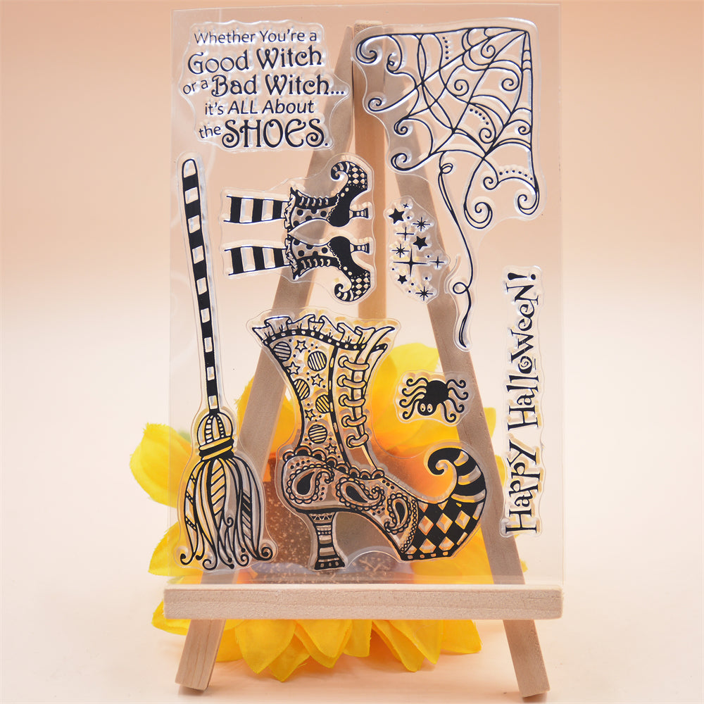 Halloween Party Silicone Stamps - Spooky Decorations for Crafts