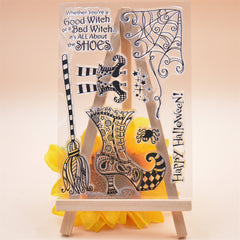 Halloween Party Silicone Stamps - Spooky Decorations for Crafts
