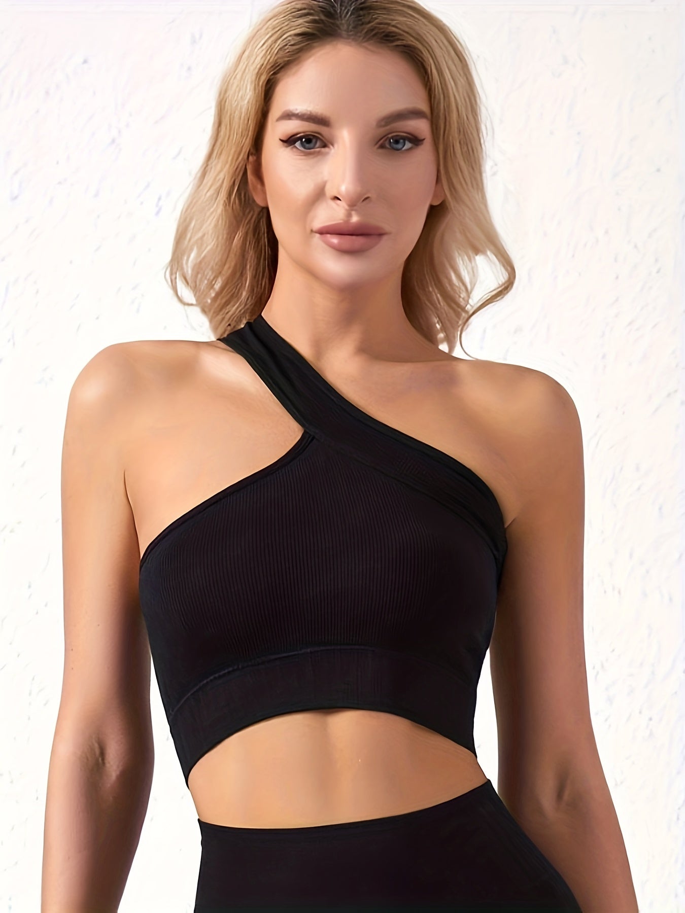 Ribbed One Shoulder Everyday Bras Women's Lingerie