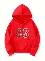 Girls Team Number Pattern Smart Hoodie for Halloween Party
