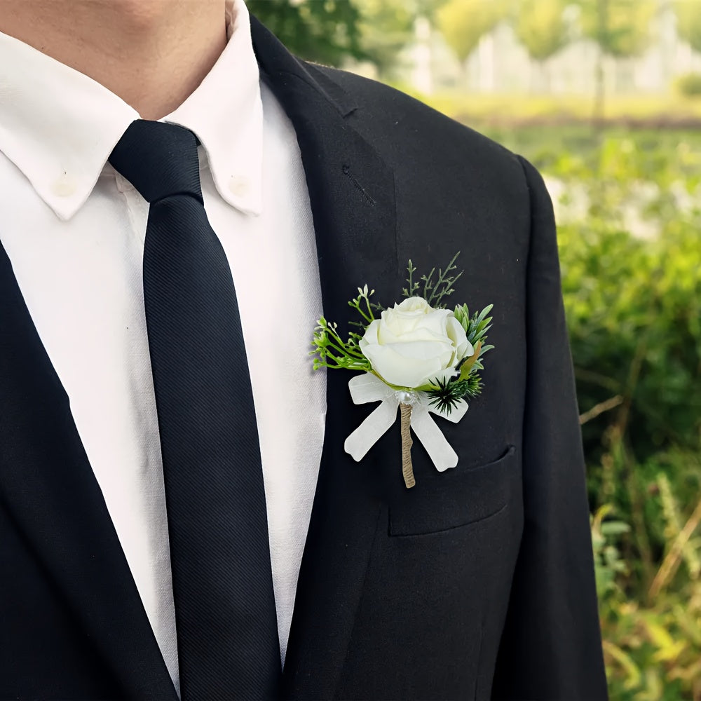 2pcs Man Corsage Wedding Accessories Ideal Gift