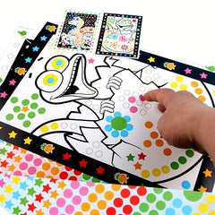 20pcs Funny Puzzle Painting Kits Dot Stickers 10 Different Patterns
