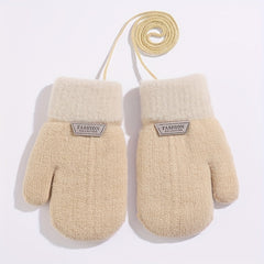 Winter Warm Baby Gloves Knitted Thickened Gloves