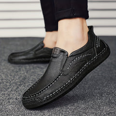 Men's Comfy Non-slip Moc Toe Loafers