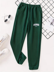 CALIFORNIA Boys Letter Print Active Sweatpants Jogger Sports Pants