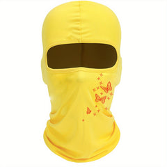Butterfly Print Summer Riding Mask Balaclava Hat