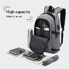 Anti Theft Laptop Backpack with USB Charging Port Slim Waterproof College School