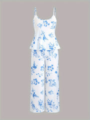 Women's Ditsy Floral Print Pajamas Set