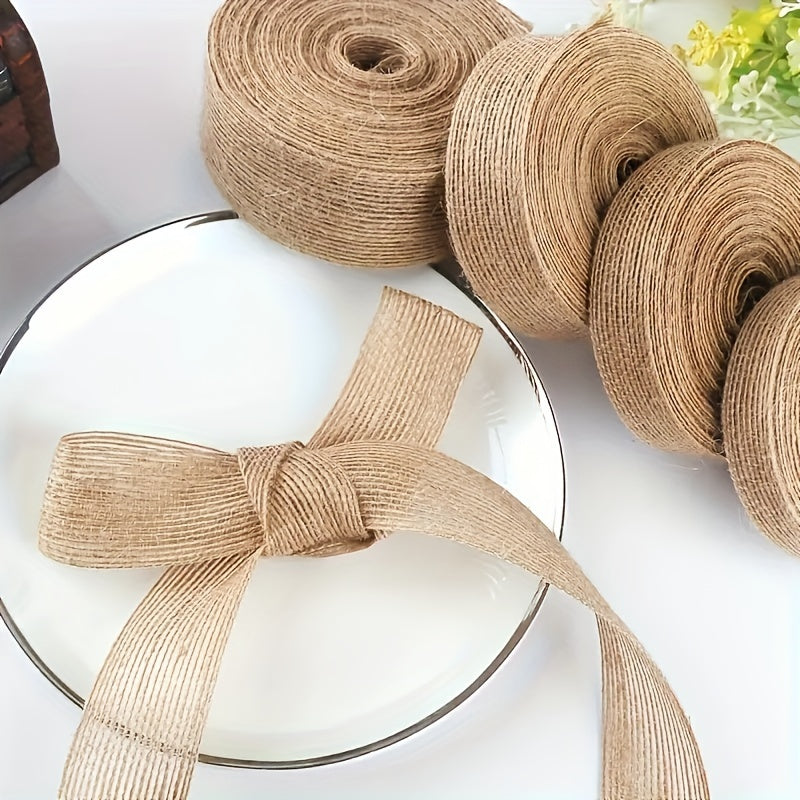 Christmas Tree Gift Wrapping Burlap Ribbon 10 Meters Long