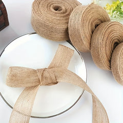 Christmas Tree Gift Wrapping Burlap Ribbon 10 Meters Long