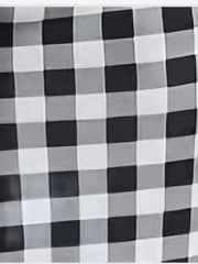 Colorblock Gingham Print A line Dress