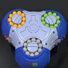 Magic Bean Cube Puzzle 3D Rotating Bead Brain Teaser Intermediate Skill Level