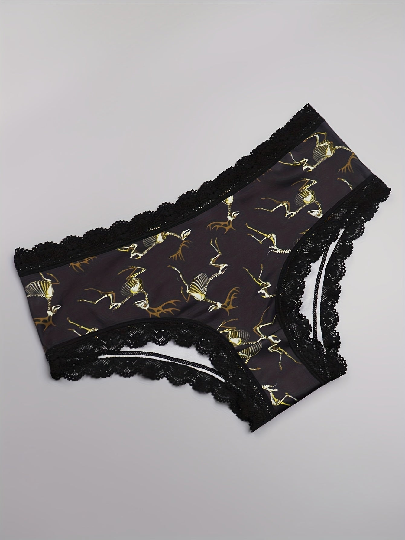 3 Pack Plus Size Christmas Gothic Panties Set Women's Plus Christmas