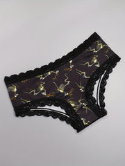 3 Pack Plus Size Christmas Gothic Panties Set Women's Plus Christmas