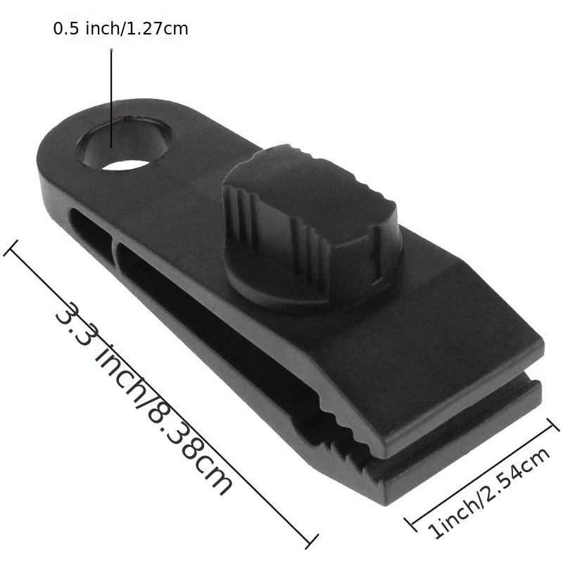 4PCS Outdoor Camping Tent Clips Canopy Awning Tent Clip Reinforced Nylon Buckle